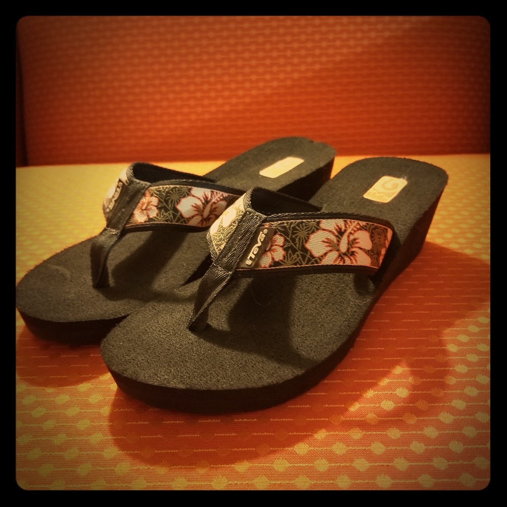 Teva Wedged Mush Flip Flops